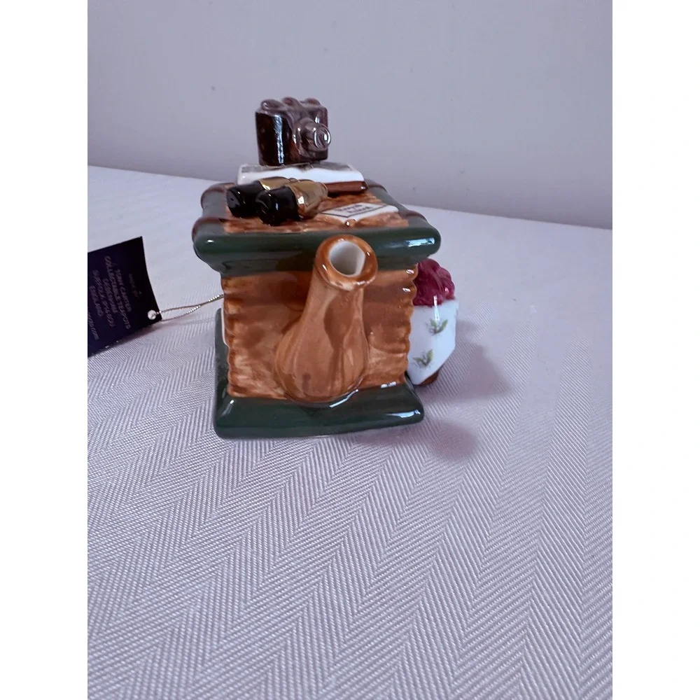 Tony Carter Mini Teapot Picnic Basket Royal Ascot Harrods Made in England NEW